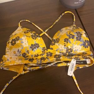 Strappy padded adore me bikini top and bottoms!